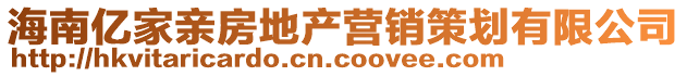 海南億家親房地產(chǎn)營銷策劃有限公司