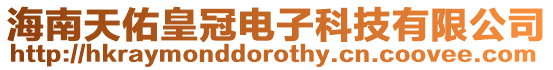 海南天佑皇冠電子科技有限公司