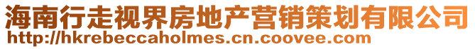 海南行走視界房地產營銷策劃有限公司