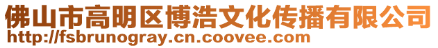佛山市高明區博浩文化傳播有限公司