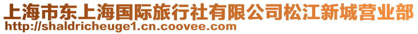 上海市東上海國際旅行社有限公司松江新城營業(yè)部