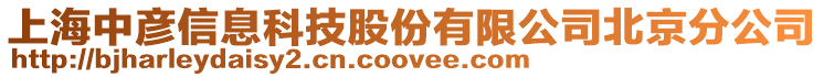 上海中彥信息科技股份有限公司北京分公司