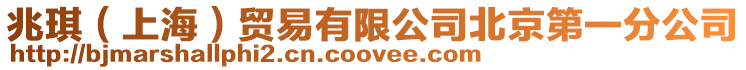兆琪(上海)貿易有限公司北京第一分公司