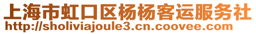 上海市虹口區(qū)楊楊客運服務(wù)社