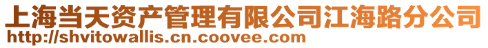 上海當天資產管理有限公司江海路分公司