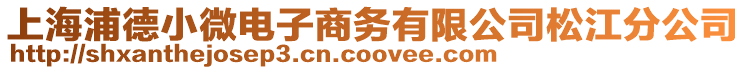 上海浦德小微電子商務有限公司松江分公司
