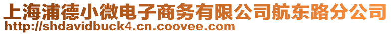 上海浦德小微電子商務有限公司航東路分公司
