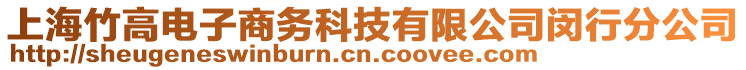 上海竹高電子商務(wù)科技有限公司閔行分公司