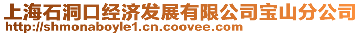 上海石洞口經(jīng)濟發(fā)展有限公司寶山分公司