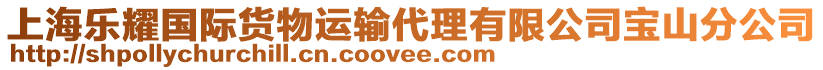 上海樂耀國際貨物運輸代理有限公司寶山分公司