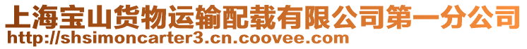 上海寶山貨物運輸配載有限公司第一分公司