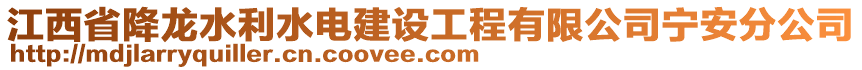 江西省降龍水利水電建設(shè)工程有限公司寧安分公司