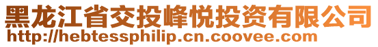 黑龍江省交投峰悅投資有限公司