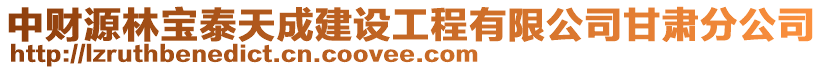 中財(cái)源林寶泰天成建設(shè)工程有限公司甘肅分公司