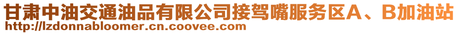 甘肅中油交通油品有限公司接駕嘴服務(wù)區(qū)A、B加油站