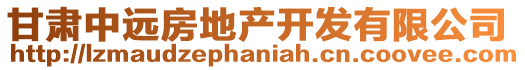 甘肅中遠(yuǎn)房地產(chǎn)開發(fā)有限公司