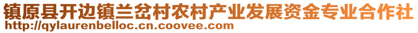 鎮(zhèn)原縣開邊鎮(zhèn)蘭岔村農(nóng)村產(chǎn)業(yè)發(fā)展資金專業(yè)合作社