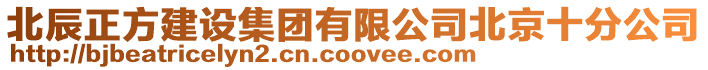 北辰正方建設集團有限公司北京十分公司