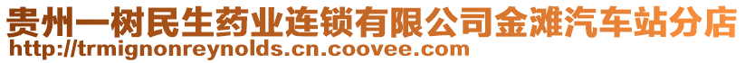 貴州一樹民生藥業(yè)連鎖有限公司金灘汽車站分店