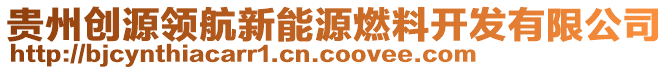 貴州創(chuàng)源領(lǐng)航新能源燃料開(kāi)發(fā)有限公司