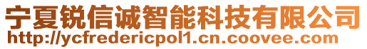 寧夏銳信誠智能科技有限公司