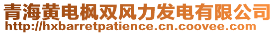 青海黃電楓雙風(fēng)力發(fā)電有限公司