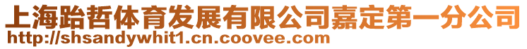 上海跆哲體育發展有限公司嘉定第一分公司