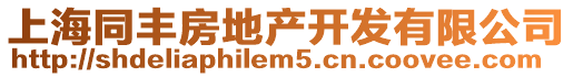 上海同豐房地產(chǎn)開發(fā)有限公司