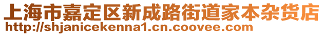 上海市嘉定區新成路街道家本雜貨店