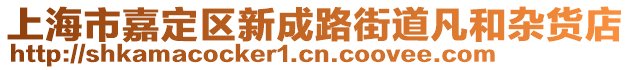 上海市嘉定區新成路街道凡和雜貨店
