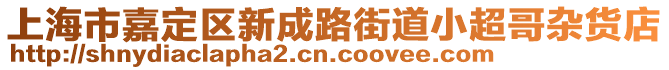 上海市嘉定區新成路街道小超哥雜貨店