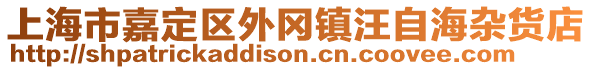 上海市嘉定區(qū)外岡鎮(zhèn)汪自海雜貨店