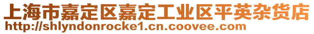 上海市嘉定區嘉定工業區平英雜貨店