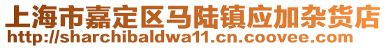 上海市嘉定區馬陸鎮應加雜貨店