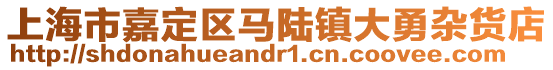 上海市嘉定區(qū)馬陸鎮(zhèn)大勇雜貨店