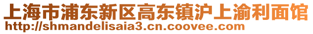 上海市浦東新區高東鎮滬上渝利面館