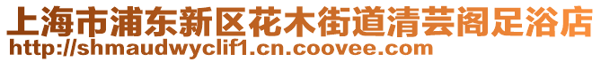 上海市浦東新區花木街道清蕓閣足浴店