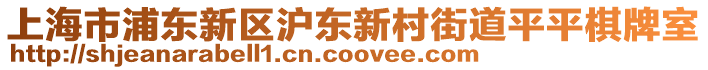 上海市浦東新區滬東新村街道平平棋牌室