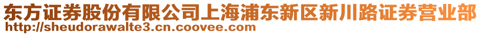 東方證券股份有限公司上海浦東新區新川路證券營業部