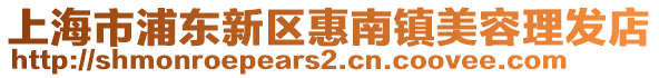 上海市浦東新區惠南鎮美容理發店