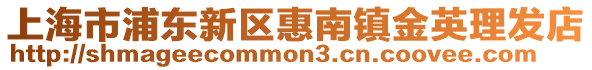 上海市浦東新區(qū)惠南鎮(zhèn)金英理發(fā)店