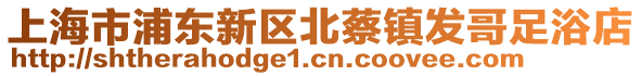 上海市浦東新區北蔡鎮發哥足浴店