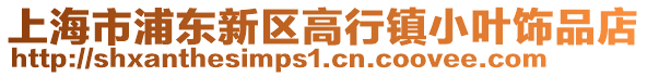 上海市浦東新區高行鎮小葉飾品店