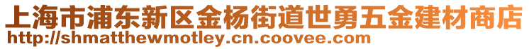 上海市浦東新區金楊街道世勇五金建材商店