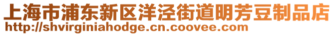 上海市浦東新區洋涇街道明芳豆制品店