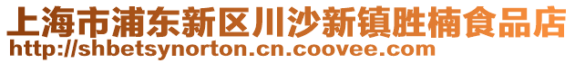 上海市浦東新區川沙新鎮勝楠食品店