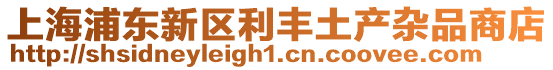 上海浦東新區利豐土產雜品商店
