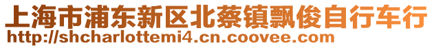 上海市浦東新區(qū)北蔡鎮(zhèn)飄俊自行車行