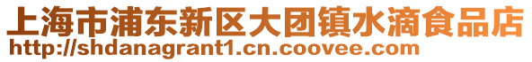 上海市浦東新區(qū)大團(tuán)鎮(zhèn)水滴食品店