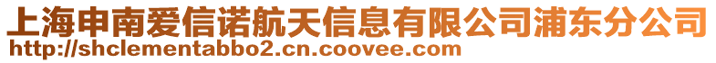 上海申南愛信諾航天信息有限公司浦東分公司
